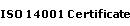 ISO 14001 Certificate